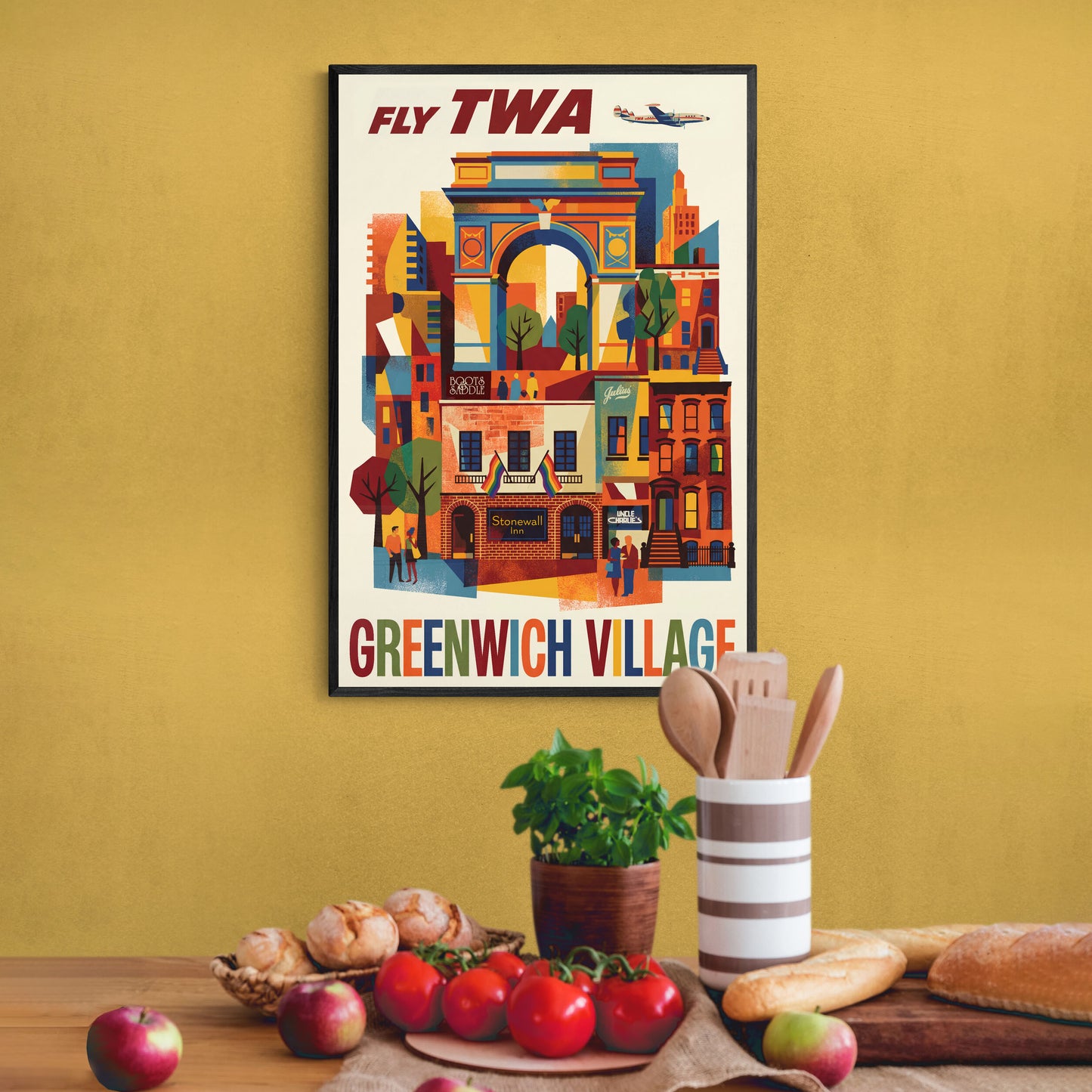Fly TWA Greenwich Village