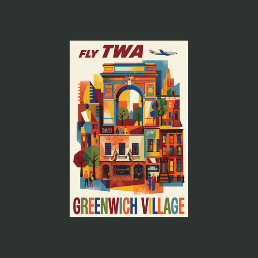 Fly TWA Greenwich Village
